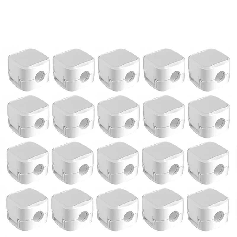 ​Magnetic Cable Clips Adjustable Cord Holder | Adhesive under Desk Mgmt Organizer for Home Office Car Wall Desktop Nightstand​​