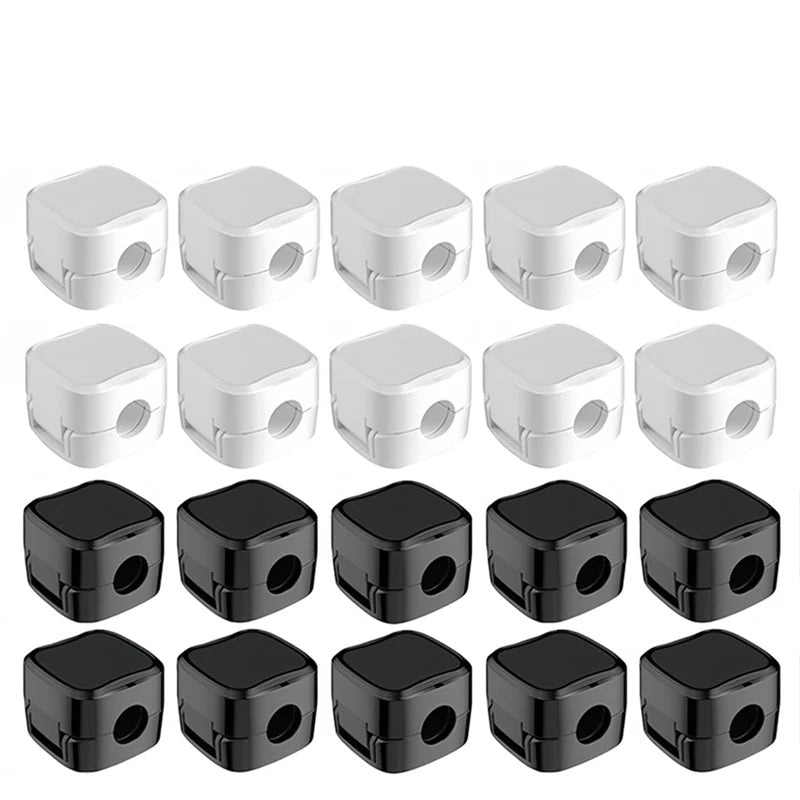 ​Magnetic Cable Clips Adjustable Cord Holder | Adhesive under Desk Mgmt Organizer for Home Office Car Wall Desktop Nightstand​​